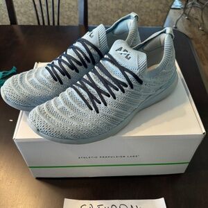 APL Men's Techloom Wave Ice Blue/Midnight Running Shoes, US 14